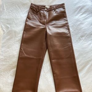 Aritzia Melina Pant in Cognac